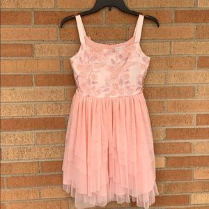 Gorgeous girls light pink dress, size-16